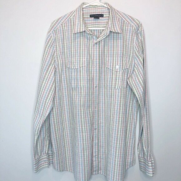French Connection XL Shirt Long Sleeve Button Down - Picture 8 of 8